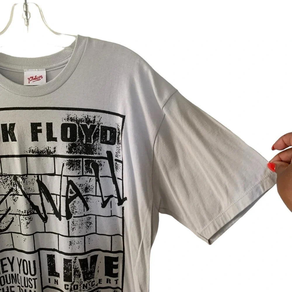 2000s Pink Floyd The Wall Graphic Band T Shirt Grey & Black Festival Sz XL NWOT - Picture 4 of 11